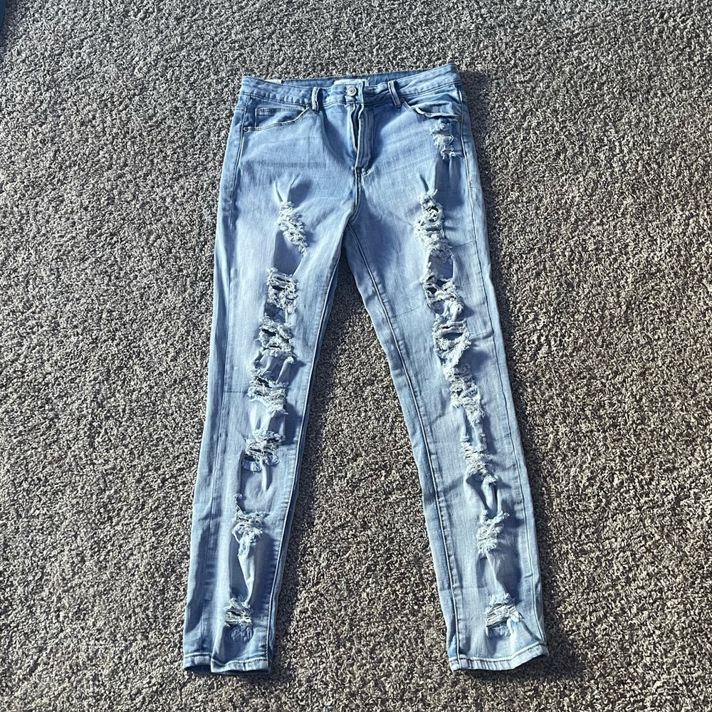 womens ripped jeans size 11 brand is almost there
